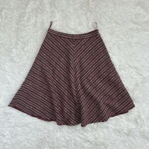 Y2K BOHEMIAN VINTAGE FAIRYCORE CHIC GLAM WHIMSICAL COTTAGECORE STRIPED SKIRT